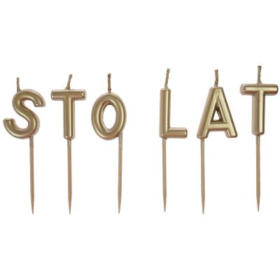 Świeczki urodzinowe Sto lat. Wydawca: ARPEX. SmakLiter.pl Opakowanie Świeczki urodzinowe Sto lat