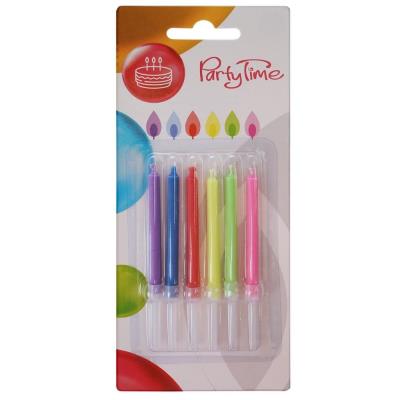 Świeczki urodzinowe z kolorowym płomieniem 6szt. Wydawca: ARPEX. SmakLiter.pl Opakowanie Świeczki urodzinowe z kolorowym płomieniem 6szt