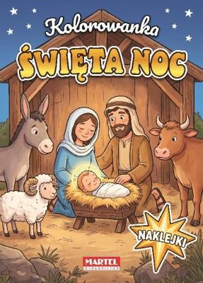 Okładka książki Święta noc z naklejkami