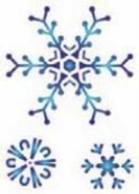 Opakowanie Szablon A6 śnieżynki