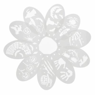 Opakowanie Szablon do malowania twarzy Halloween 10szt