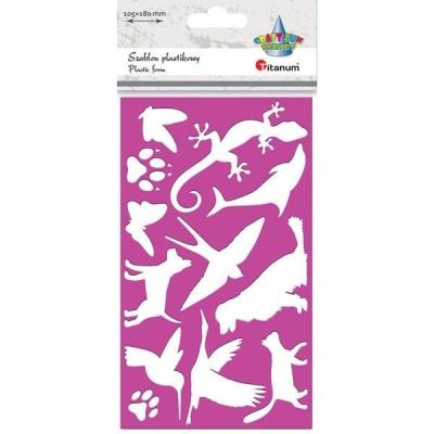 Opakowanie Szablon plastkowy 105x180mm Zwierzęta