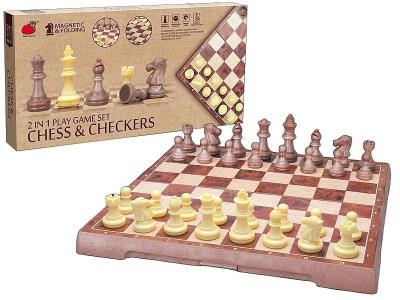 Opakowanie Szachy i warcaby 2w1 magnetyczne