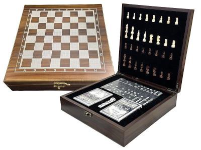 Opakowanie Szachy, karty, domino