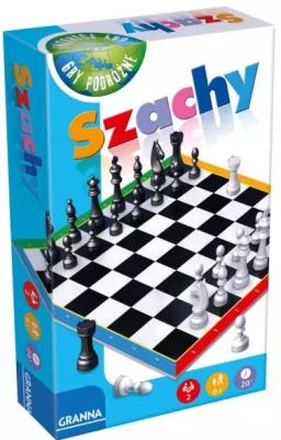 Szachy mini wersja podróżna GRANNA. Wydawca: Granna. SmakLiter.pl Opakowanie Szachy mini wersja podróżna GRANNA
