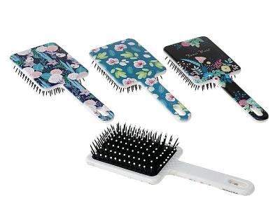 Opakowanie Szczotka do włosów plastikowa Kwiaty MIX