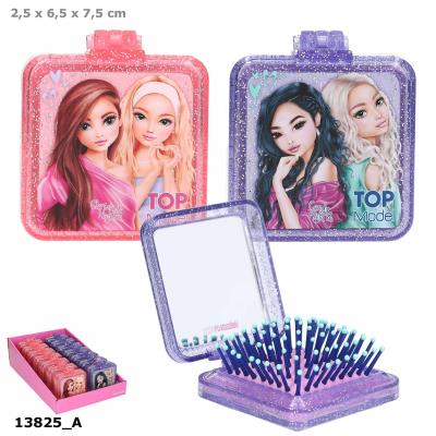 Szczotka składana Top Model z lusterkiem 1szt.mix 13825A. Wydawca: DEPESCHE. SmakLiter.pl Opakowanie Szczotka składana Top Model z lusterkiem 1szt.mix 13825A