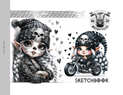 Opakowanie Szkicownik 200x143 24 stron 100g/m2 TW Gnomy