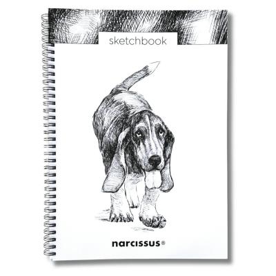 Opakowanie Szkicownik A4/50K na spirali z perforacją - Pies