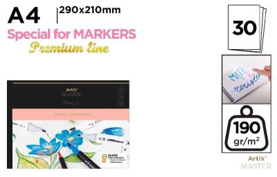 Szkicownik A5/30K do markerów. Wydawca: Artix. SmakLiter.pl Opakowanie Szkicownik A5/30K do markerów