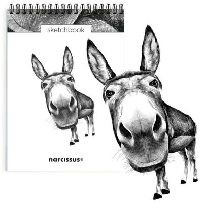 Opakowanie Szkicownik A5/60K na spirali - Osioł