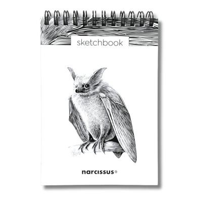 Opakowanie Szkicownik A6/60K na spirali - Nietoperz