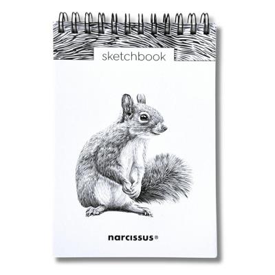 Opakowanie Szkicownik A6/60K na spirali - Wiewiórka