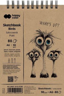 Opakowanie Szkicownik na spirali A6/80K 90g HAPPY COLOR