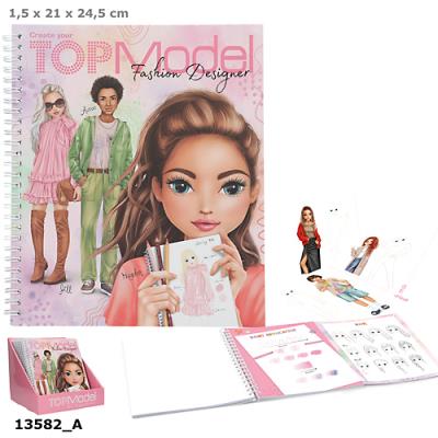 Szkicownik projektantki Top Model 13582A. Wydawca: DEPESCHE (5). SmakLiter.pl Opakowanie Szkicownik projektantki Top Model 13582A