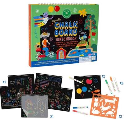 Opakowanie Szkicownik z kredowymi pisakami Zwierzaki