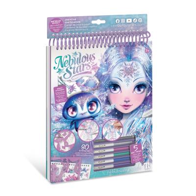 Opakowanie Szkicownik z metalicznymi pisakami Iceana Nebulous Stars