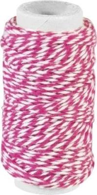 Opakowanie Sznurek bawełniany skręcany 20m różowy