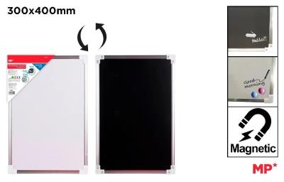 Opakowanie Tablica dwustronna magnetyczna i kredowa 30x40cm