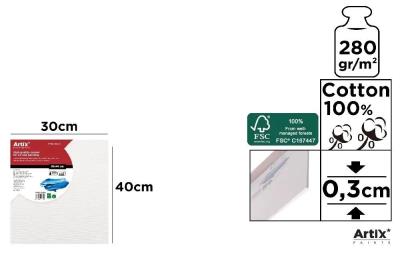 Tablica malarska 30x40x0,3cm 280G/m2. Wydawca: Artix. SmakLiter.pl Opakowanie Tablica malarska 30x40x0,3cm 280G/m2