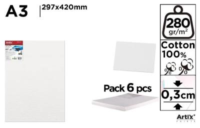 Tablica malarska A3 29,7x42x0,3cm (6szt). Wydawca: Artix. SmakLiter.pl Opakowanie Tablica malarska A3 29,7x42x0,3cm (6szt)