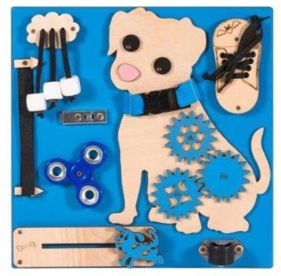 Opakowanie Tablica manipulacyjna Pies Hugo niebieska