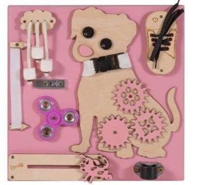 Opakowanie Tablica manipulacyjna Pies Hugo różowa