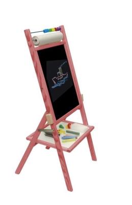 Tablica obrotowa kredowa z rolką papieru różowa. Wydawca: 3toysm. SmakLiter.pl Opakowanie Tablica obrotowa kredowa z rolką papieru różowa