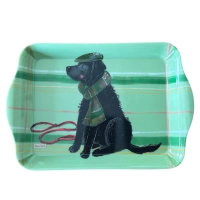 Opakowanie Taca mała Pies w kapeluszu z szalikiem