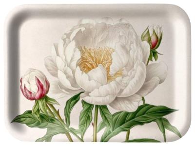 Opakowanie Tacka kuchennka ozdobna Biała Piwonia