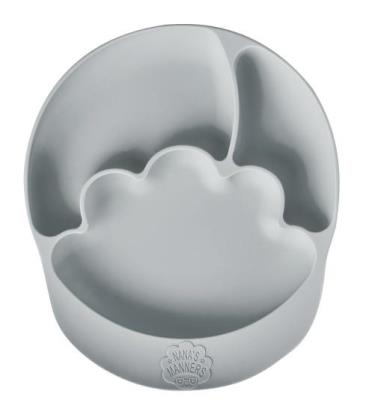 Opakowanie Talerz silikonowy z przyssawką szary