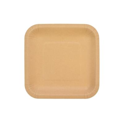 Talerze papierowe kraftowe 18x18cm 8szt. Wydawca: ARPEX. SmakLiter.pl Opakowanie Talerze papierowe kraftowe 18x18cm 8szt