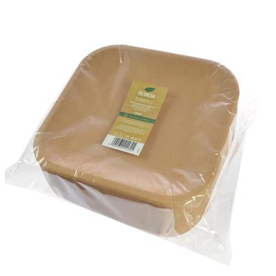 Talerze papierowe kraftowe 23cm 144szt. Wydawca: ARPEX. SmakLiter.pl Opakowanie Talerze papierowe kraftowe 23cm 144szt