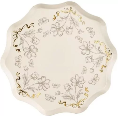 Talerzyki Kwiaty 20cm 6szt. Wydawca: PartyDeco. SmakLiter.pl Opakowanie Talerzyki Kwiaty 20cm 6szt