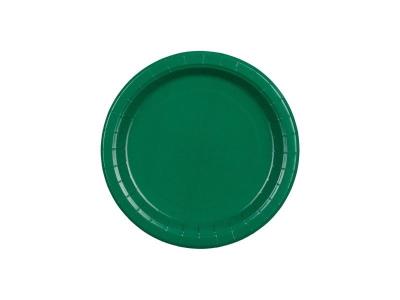 Opakowanie Talerzyki papierowe ciemny zielony 18cm 6szt