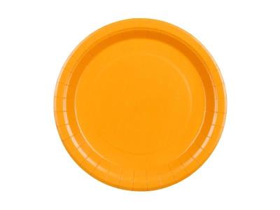 Opakowanie Talerzyki papierowe jasny pomarańczowy 23cm 6szt