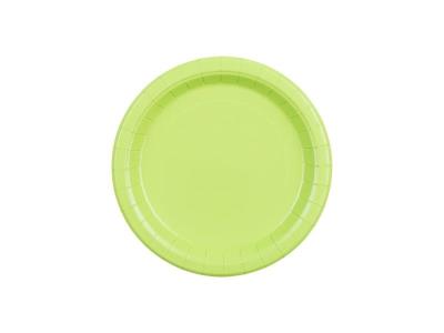Opakowanie Talerzyki papierowe jasny zielony 18cm 6szt