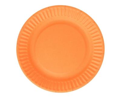 Opakowanie Talerzyki papierowe pomarańczowe 18cm 6szt