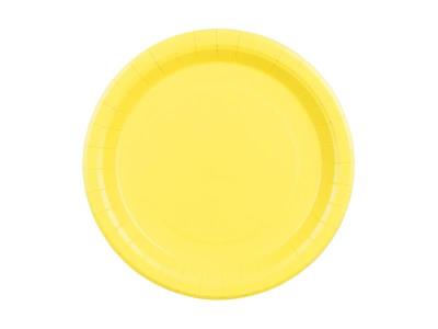 Opakowanie Talerzyki papierowe żółty 23cm 6szt