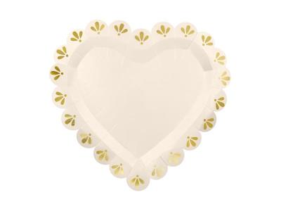 Opakowanie Talerzyki serce 26x24.5cm 6szt