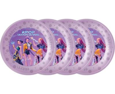 Opakowanie Talerzyki wielorazowe K-POP Demon Hunters 21cm 4sz