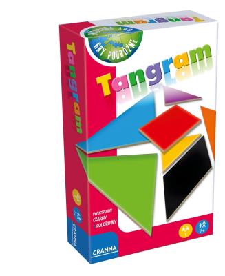 Tangram wersja podróżna GRANNA. Wydawca: Granna. SmakLiter.pl Opakowanie Tangram wersja podróżna GRANNA