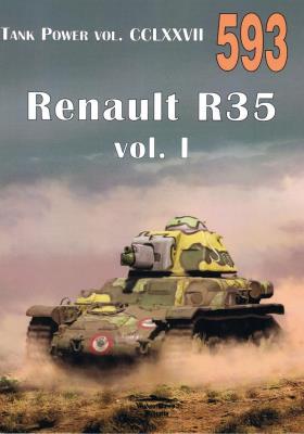 Tank Power vol. CCLXXVII Renault R35 593. Autor: Janusz Ledwoch. SmakLiter.pl Okładka książki Tank Power vol. CCLXXVII Renault R35 593