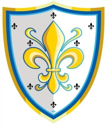 Tarcza rycerska w lilie. Wydawca: PAPO. SmakLiter.pl Opakowanie Tarcza rycerska w lilie