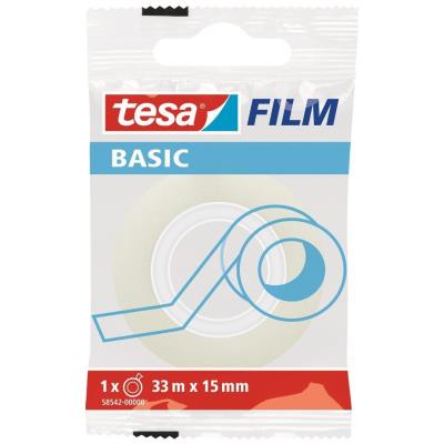 Opakowanie Taśma biurowa Tesa Basic 33m x 15mm w etui