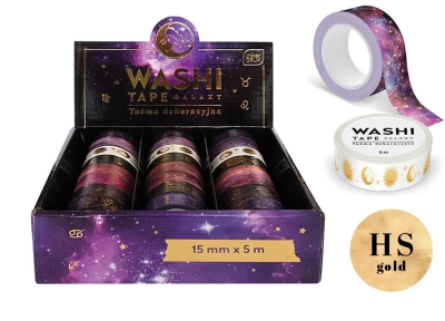 Taśma dekoracyjna Galaxy (24szt). Wydawca: INTERDRUK. SmakLiter.pl Opakowanie Taśma dekoracyjna Galaxy (24szt)