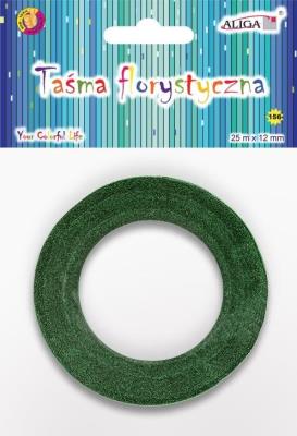 Opakowanie Taśma florystyczna zielona 12mmx25m