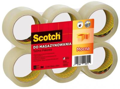 Opakowanie Taśma pakowa do magazynowania Scotch 50mm x 66m transparentna
