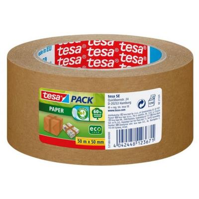 Opakowanie Taśma pakowa papierowa Tesapack brązowa 50mx50mm