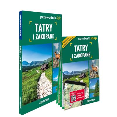 Tatry i Zakopane light: przewodnik + mapa. Autor: Opracowanie zbiorowe. SmakLiter.pl Okładka książki Tatry i Zakopane light: przewodnik + mapa